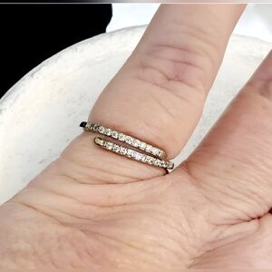 Sterling Silver Ring Cubic Zirconia Womens Jewelry